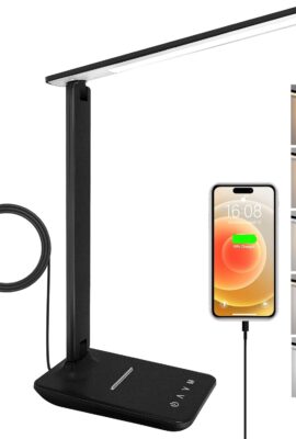 shinelife LED Desk Lamp for Office Home, Bright Desk Light with USB Charging Port, Adjustable Dimmable Desk Lamps 5 Modes 5 Brightness, Touch Study Lamp for Nail, Craft, Puzzle, Sewing, Study, Black shinelife LED Desk Lamp for Office Home, Bright Desk Light with USB Charging Port, Adjustable Dimmable Desk Lamps 5 Modes 5 Brightness, Touch Study Lamp for Nail, Craft, Puzzle, Sewing, Study, Black