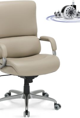 COLAMY Big & Tall Office Chair 400lbs Wide Seat- High Back PU...