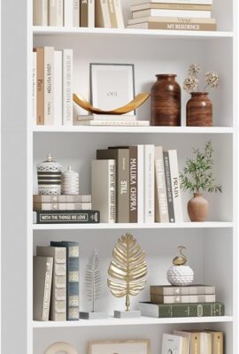 FACBOTALL 82″ Tall Bookshelf, 7-Tier Open Shelves Bookcase,...