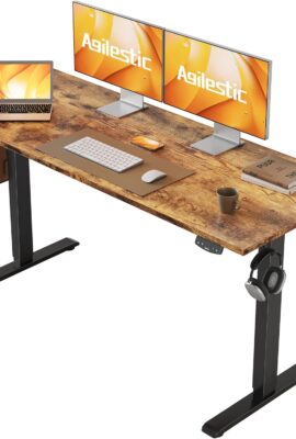 Agilestic Electric Standing Desk, 55 x 24 Inches Height Adjustable...