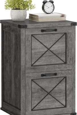 VASAGLE File Cabinet, Filing Cabinet with 2 File Drawers, Printer...