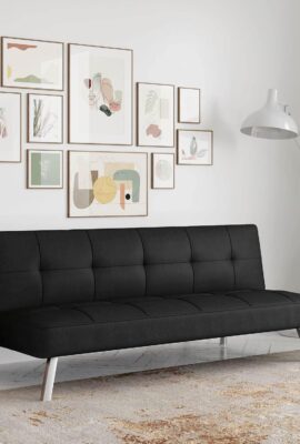 Serta® Rane Futon Sofa Bed 66.1″, 3-in-1 Convertible Couch...