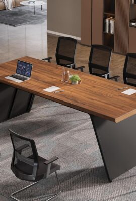 Tribesigns 6.57 FT Conference Room Table, 79″ L x 27.56″...