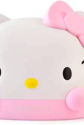 Kawaii Pink Kitty Tissue Box for Living Room Bedroom Bathroom car Office,Tissue Dispenser Box, Table Decoration, 6.8 x 6.7 x 6.6”