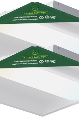 YXL 2×2 LED Troffer Light, 5CCT Switch LED Drop in Ceiling Light...