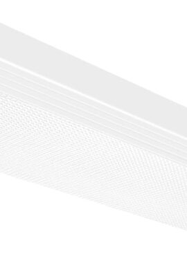 hykolity 4FT LED Wraparound Light, 40W, 4400lm, 4000K, [2-lamp 32W Fluorescent Equiv.], 4 Foot LED Wrap Light Fixture, Flush Mount Office Ceiling Light for Garage, Office, Kitchen, ETL Listed
