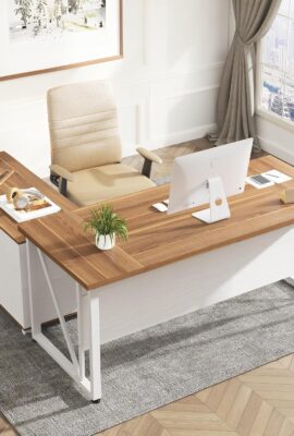 Tribesigns 63-Inch Executive Computer Desk with 47-Inch...
