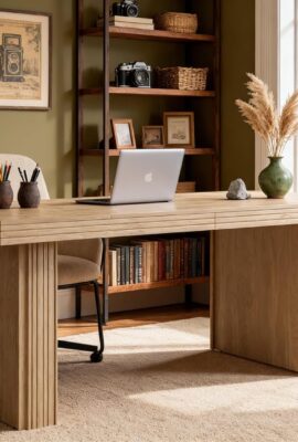 Tribesigns 63″ Modern Executive Desk, Home Office Table with...