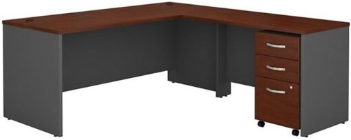 Bush Business Furniture Echo 3 Drawer Mobile File Cabinet in Modern Gray