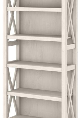 Bush Home Tall 5 Shelf Bookcase for Living Room or Home...
