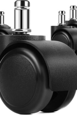 MaxGear 2″ Office Chair Replacement Caster Wheels, 11mm Stem, Set of 5 MaxGear 2″ Office Chair Replacement Caster Wheels, 11mm Stem, Set of 5