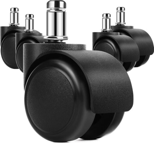 MaxGear 2″ Office Chair Replacement Caster Wheels, 11mm Stem, Set of 5